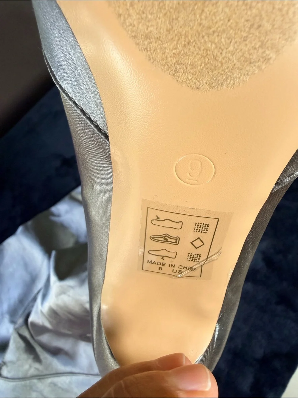 Over-the-Knee Stiletto Boots in Light Gray